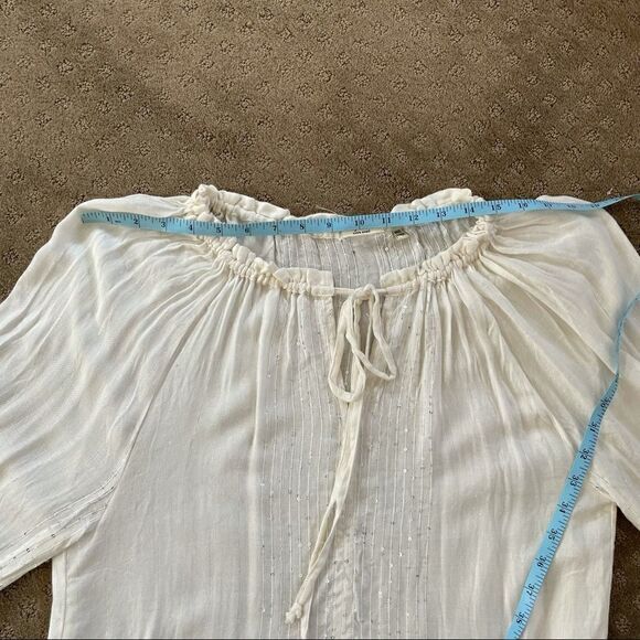 Dylan Semi-Sheer Cotton Sequin Peasant Top Size XS NWOT - Picture 16 of 16